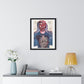 Alt Punk Portrait Art, Large Decor Framed Print