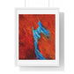 Flame and Flow, Abstract Art 'Designed by AI', Framed Print