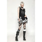 Dark in Love Yvette Black Distressed Graphic Tank Top