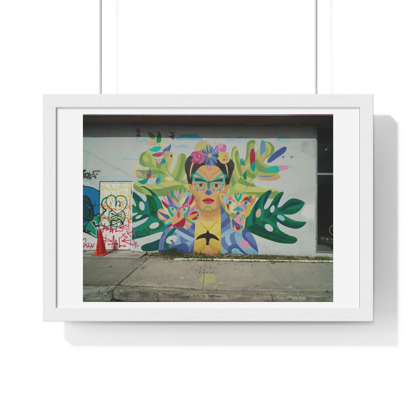 Mural Art in the Wynwood Neighbourhood of Miami, Florida, Framed Print