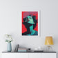 Teenager Art Portrait 'Designed by AI' Wooden Framed Print