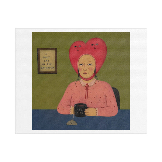It's Fine VII, Cartoon Art Print on Canvas