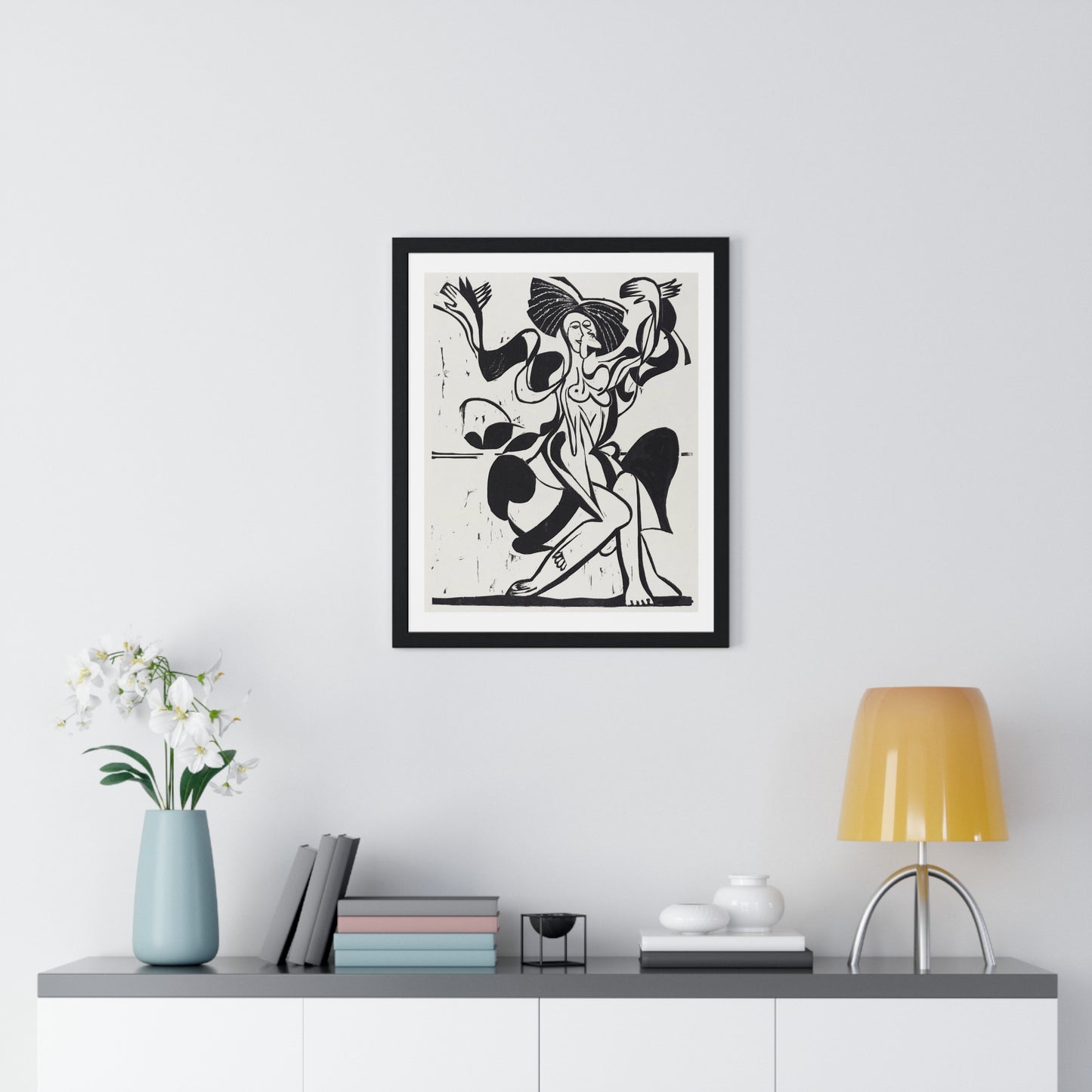 Mary Wigman's Dance (1933) by Ernst Ludwig Kirchner, from the Original, Framed Art Print