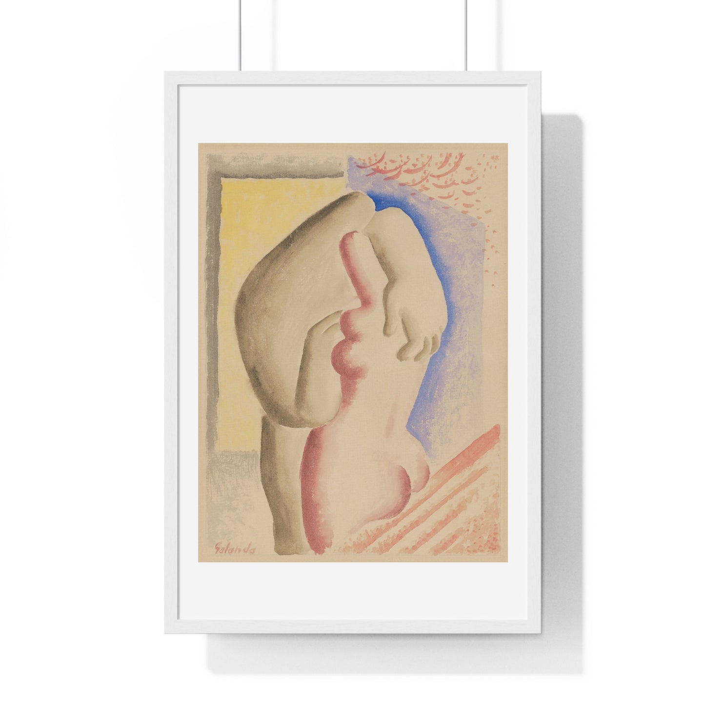 Lovers by Mikuláš Galanda, from the Original, Framed Art Print