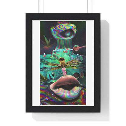 Gaia Psychedelic Art 'Designed by AI' Framed Art Print