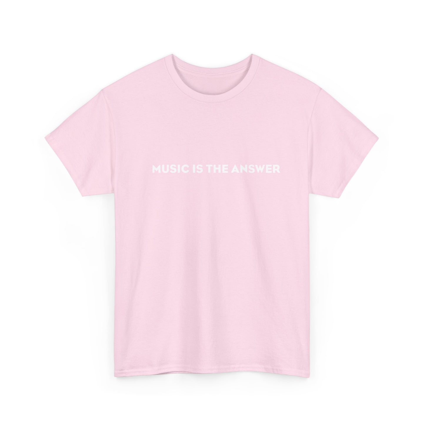 'Music Is The Answer' Heavy Cotton T-Shirt