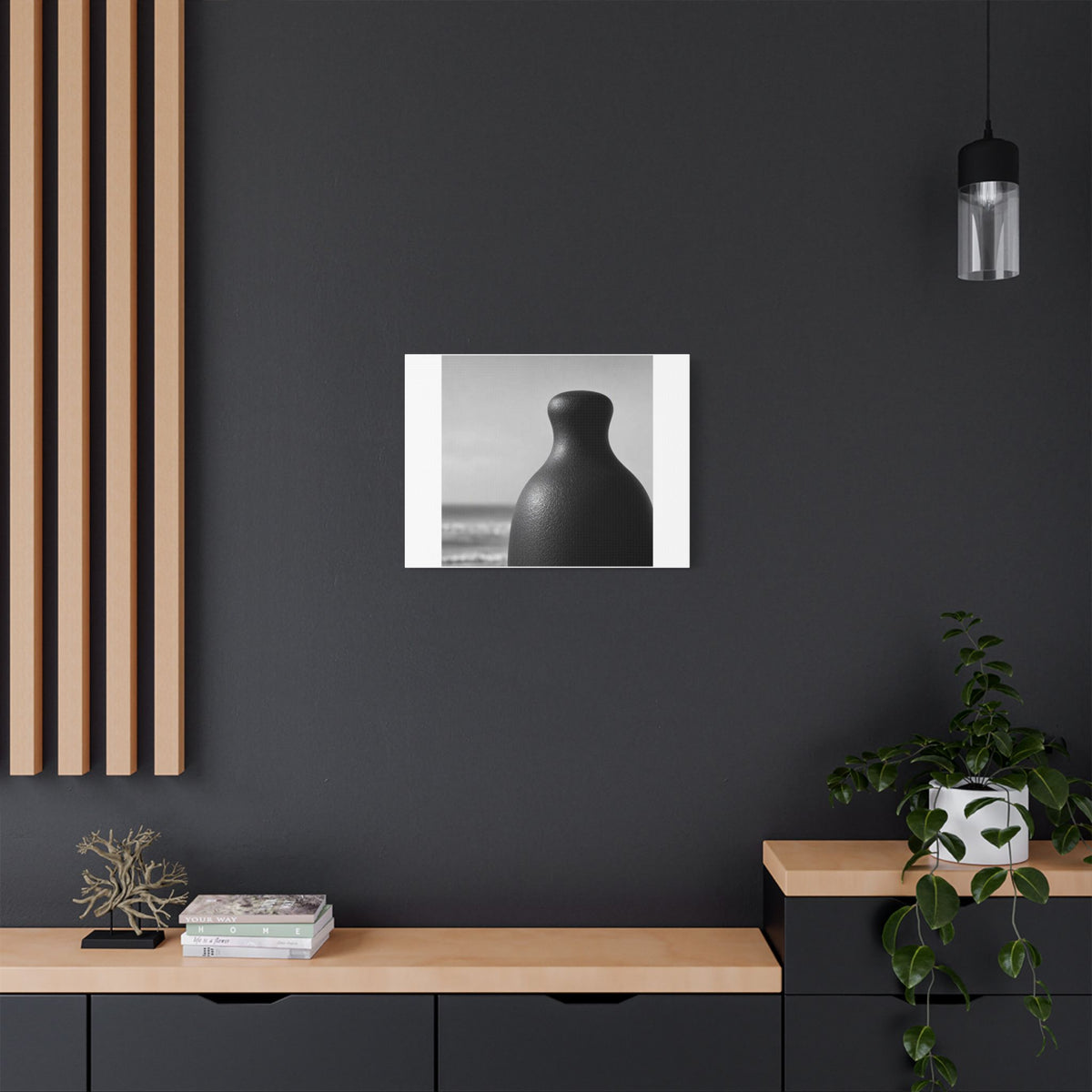 Black and White, Decor Art Print on Canvas