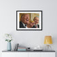 Putin, Trump and the Legend of the Golden Egg II, Abstract Art 'Designed by AI' Framed Print