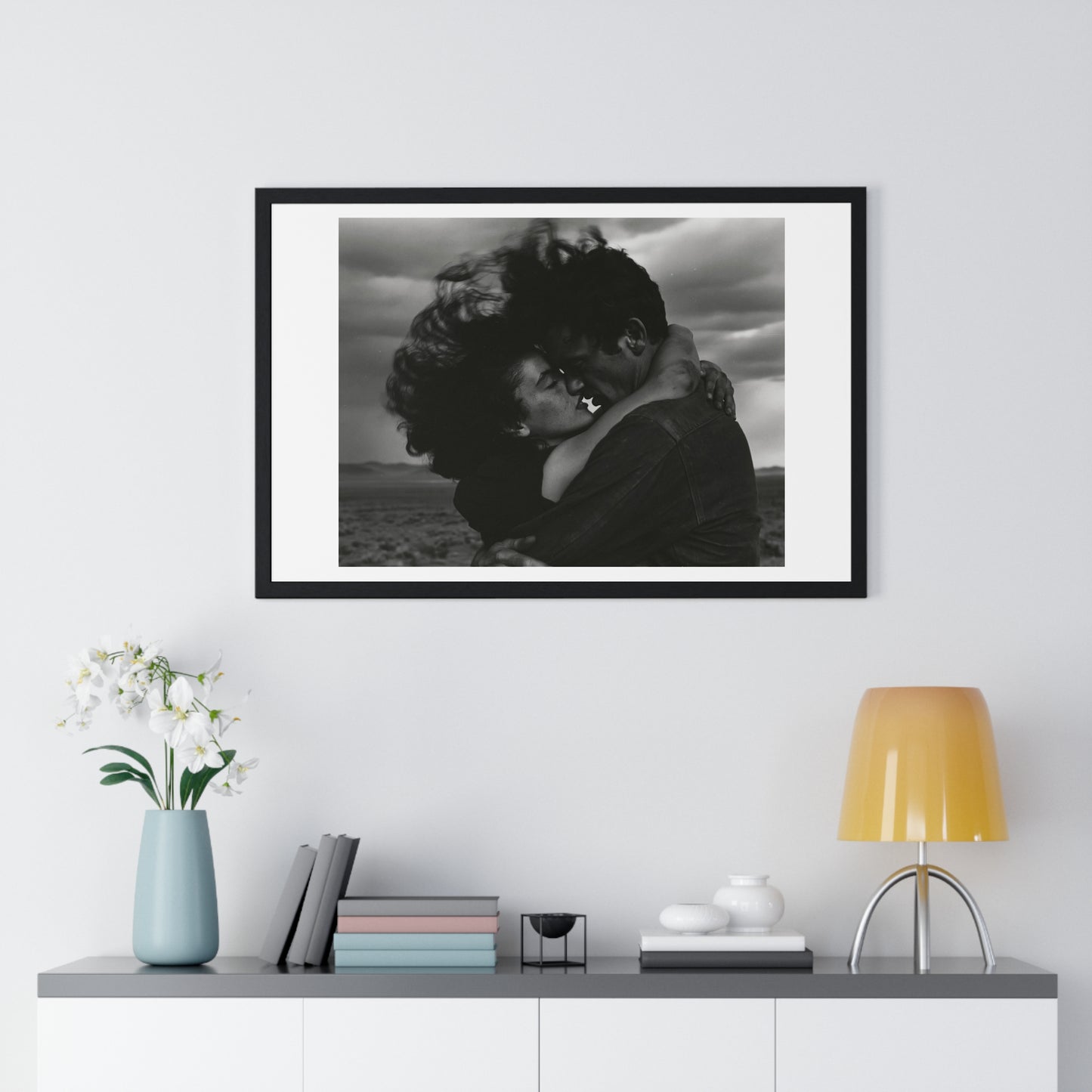 Nothing Else Matters, Romantic Black and White Photographic Art, Large Framed Print