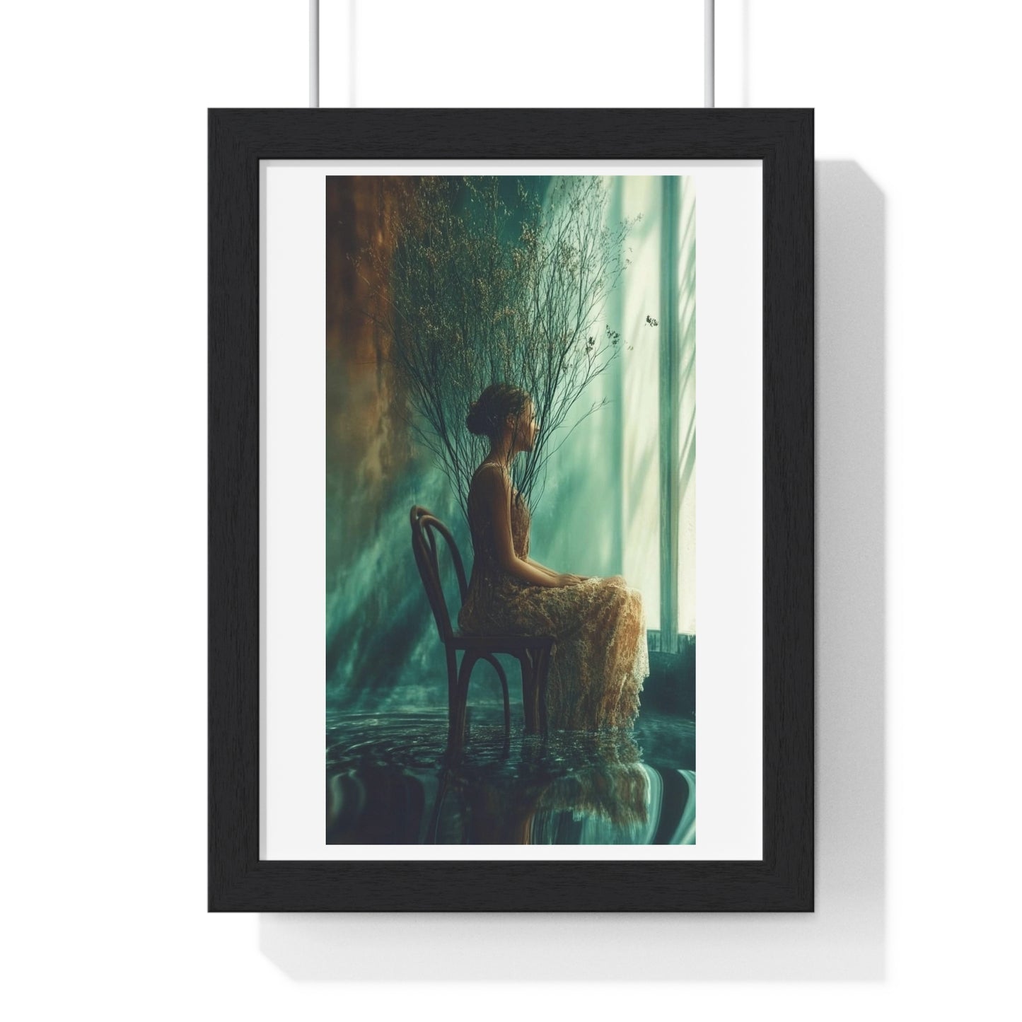 Life, Abstract Art 'Designed by AI' Framed Print