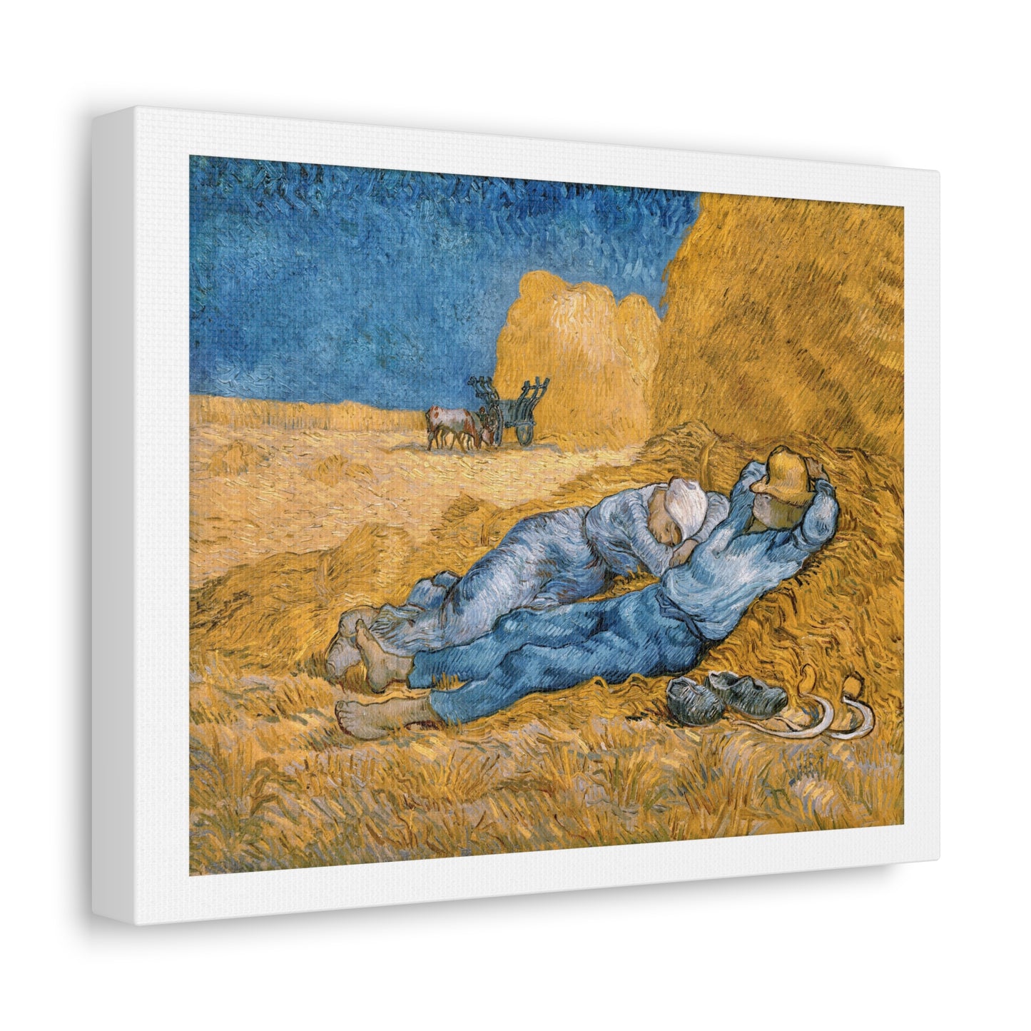 The Siesta (1890) by Vincent van Gogh, from the Original, Art Print on Canvas