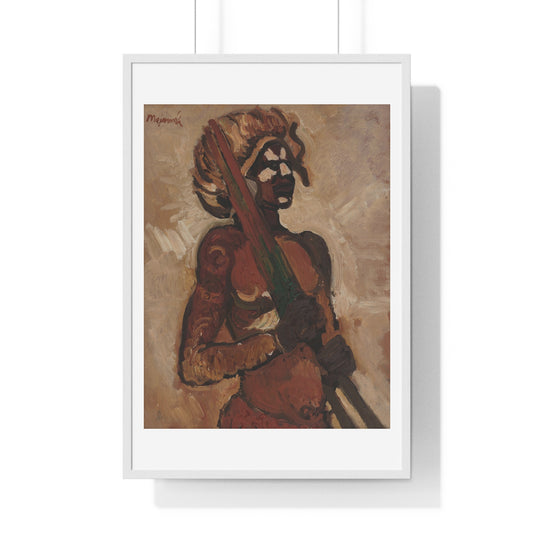 Black Warrior (1940) by Cyprián Majerník, from the Original, Framed Art Print