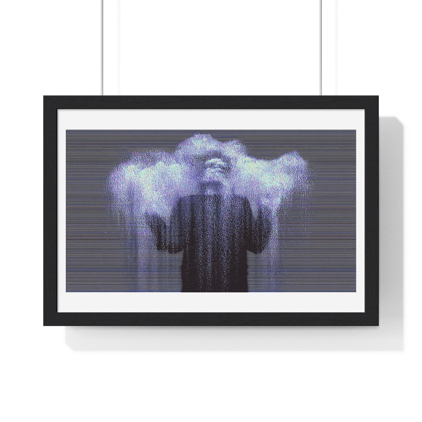 Man in the Energetic Realm, Abstract Art 'Designed by AI' Framed Print