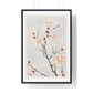 Plum Branches with Blossoms (1870–1880) by Megata Morikaga, from the Original, Framed Art Print