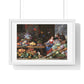 Fruit and Vegetable Market with a Young Fruit Seller (1650–1660) by Jan van Kessel, from the Original, Framed Print