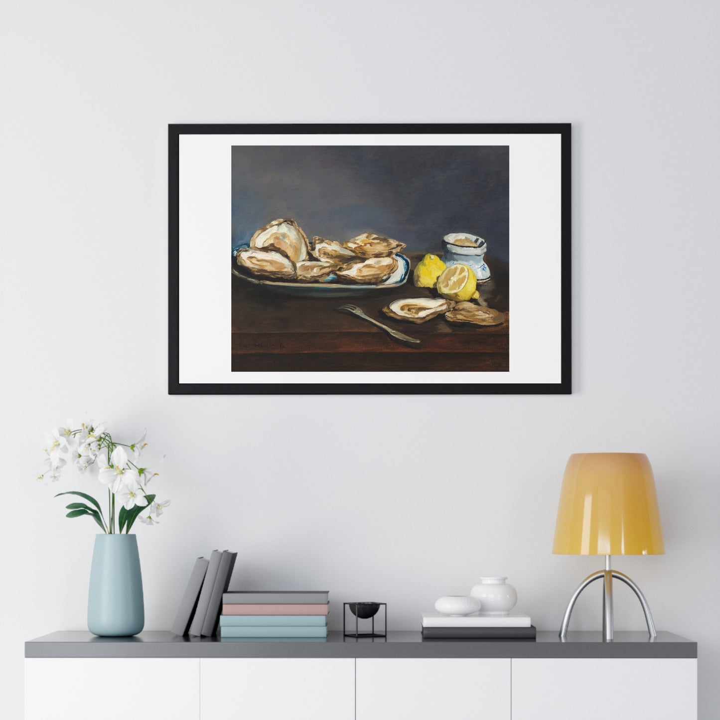 Oysters (1862) by Edouard Manet, from the Original, Framed Art Print