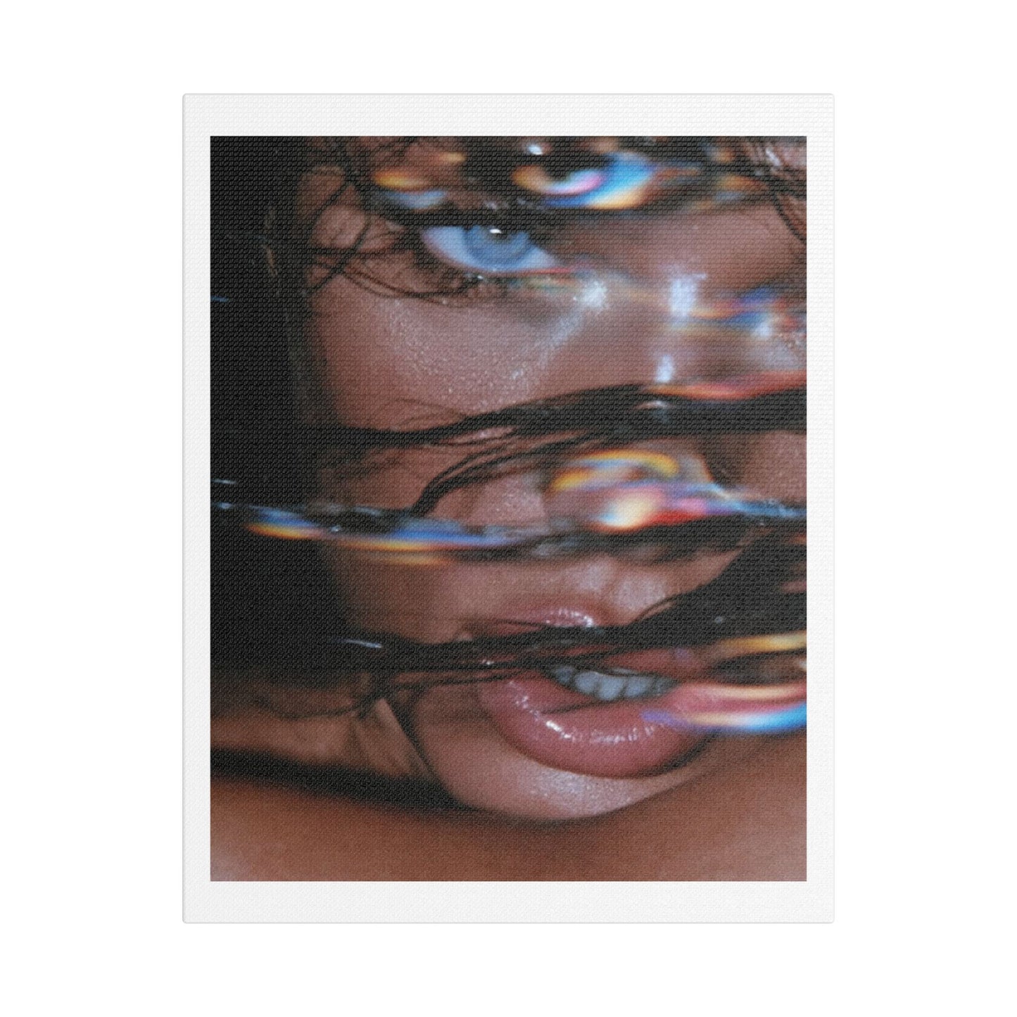 Glitch in the Matrix, Fashion Art Print on Canvas, Stretched