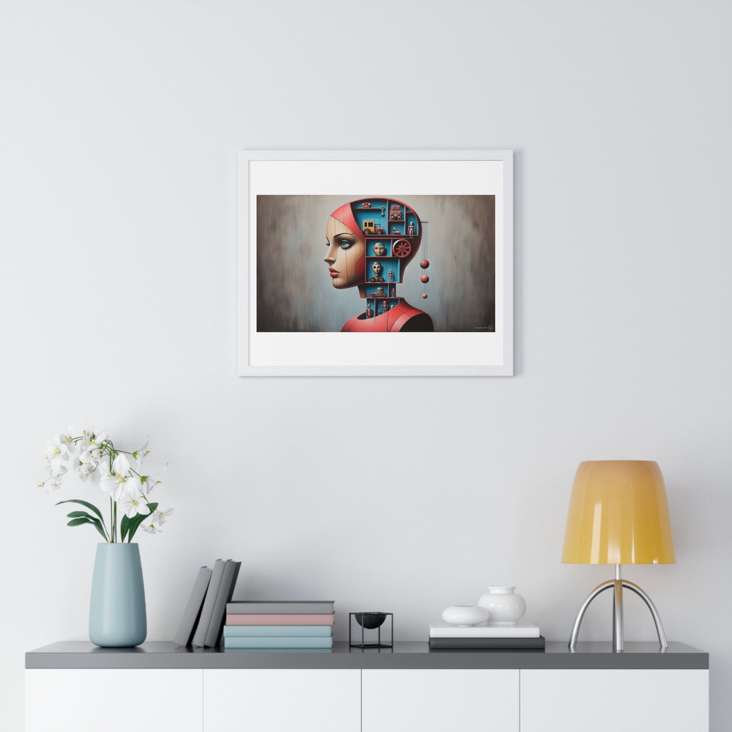 All is Within You, Abstract Art 'Designed by AI' Framed Print