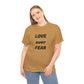 'Love Over Fear' Cotton T-Shirt