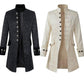 Medieval Costume Solid Colour Fashion Steampunk Tunic Jacket