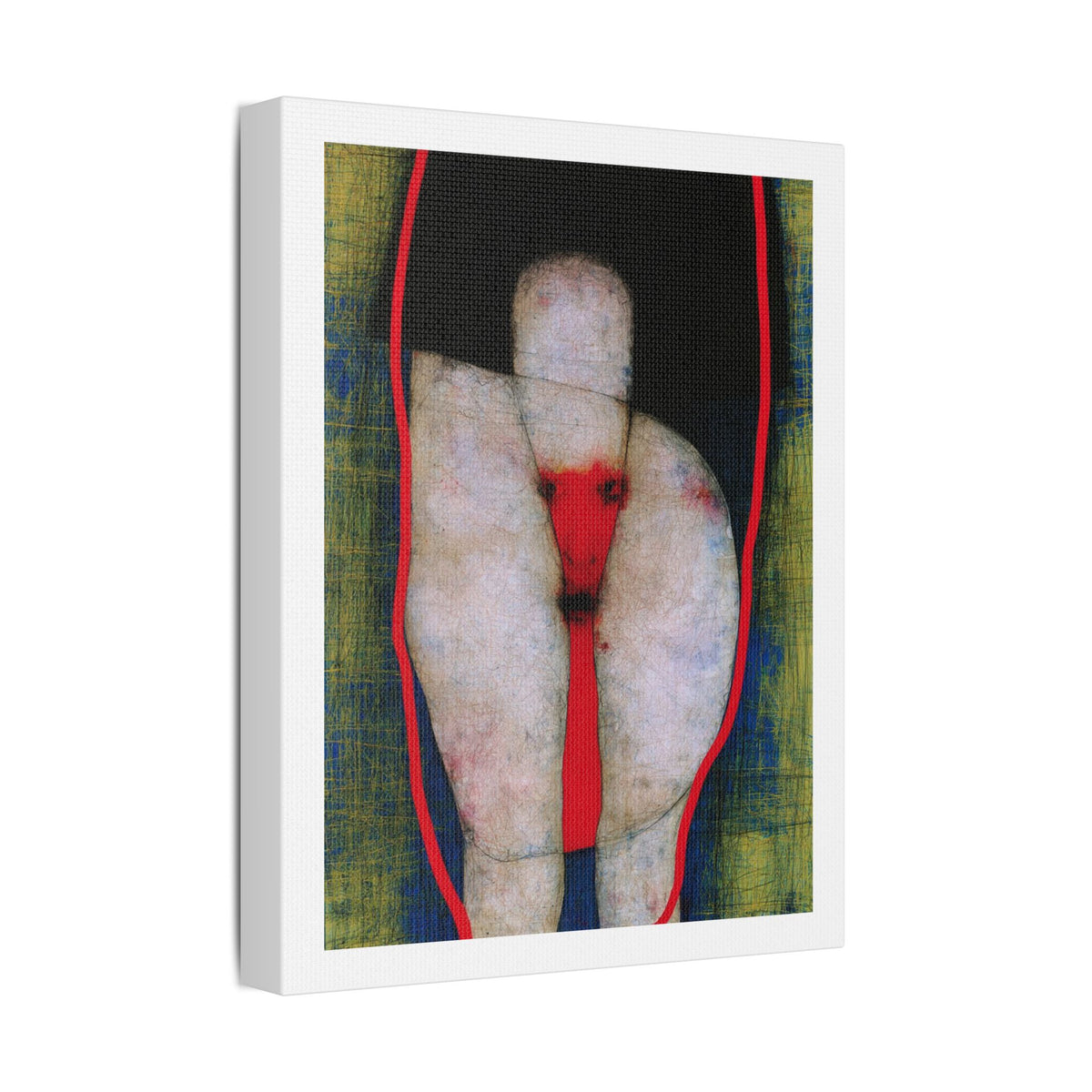 Thighs, Neo-Surrealism, Art Print on Satin Canvas, Stretched