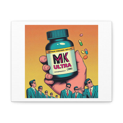 MK Ultra is the Poisoner in Chief, Art Print 'Designed by AI' on Canvas