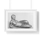 Model Study, Lying Nude Woman Without Arms, from the Original, Framed Art Print