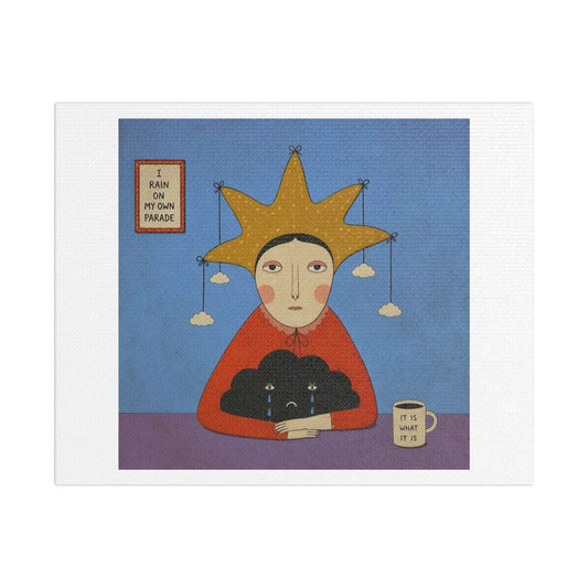 It is What it is, Cartoon Art Print on Canvas