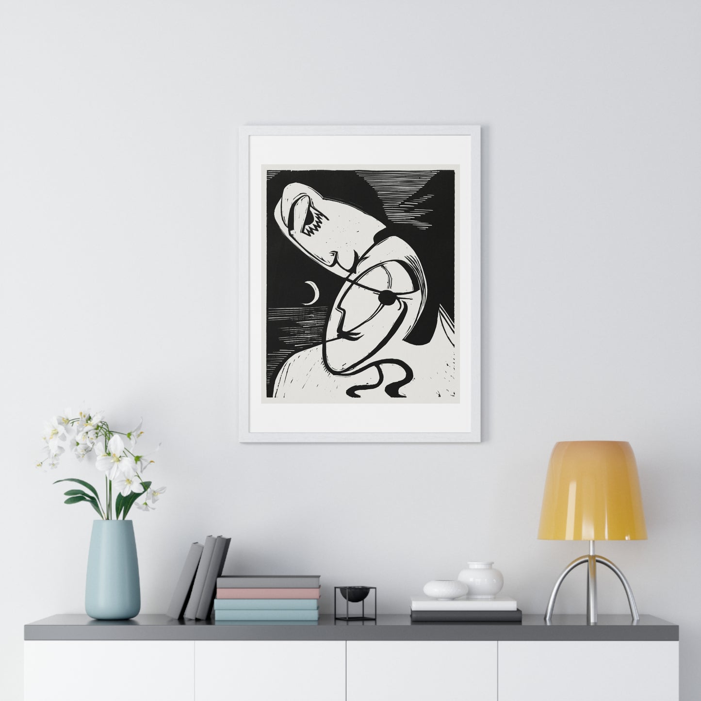 The Kiss (1930) by Ernst Ludwig Kirchner, from the Original, Framed Art Print