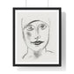 Woman's Head (circa 1927) by Leo Gestel, from the Original, Framed Art Print