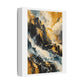Storm Over Golden Mountains, Large Decor Art Print on Satin Canvas