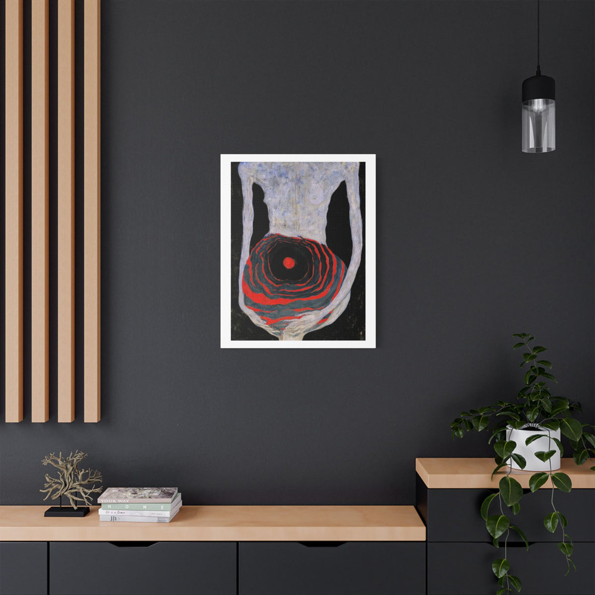 Mother, Neo-Surrealism, Art Print on Satin Canvas, Stretched