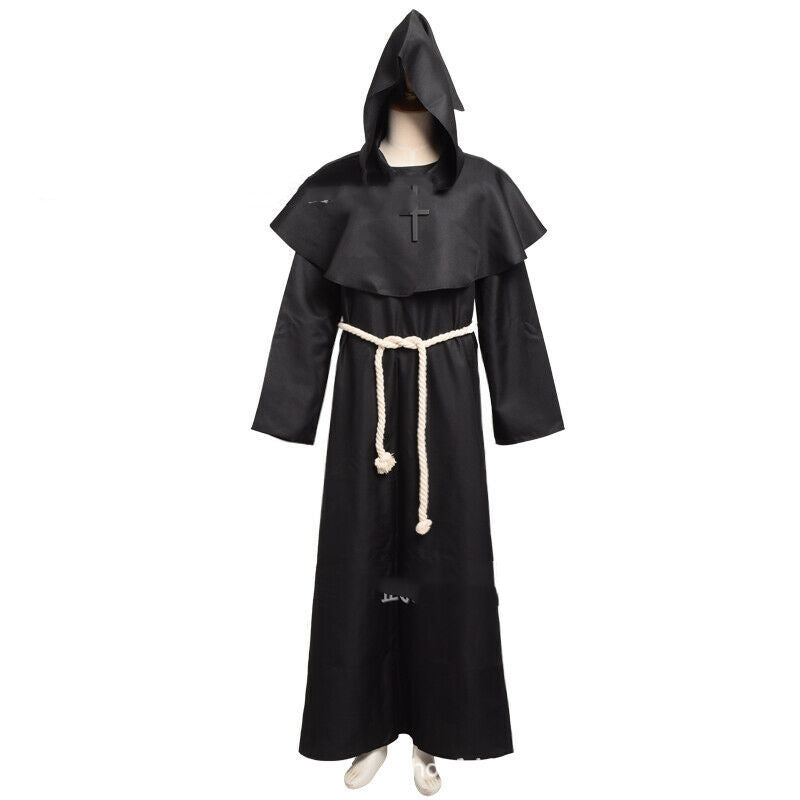 Medieval Monk Robe, Wizard Retro Outfit