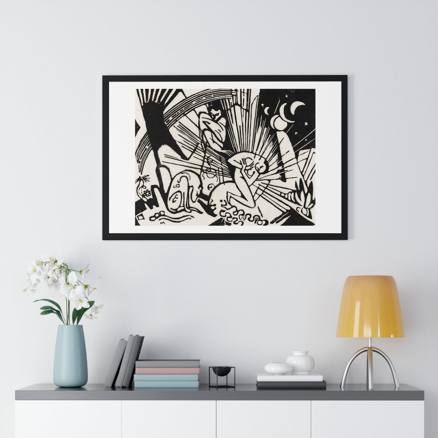 Reconciliation (1912) by Franz Marc, from the Original, Framed Art Print