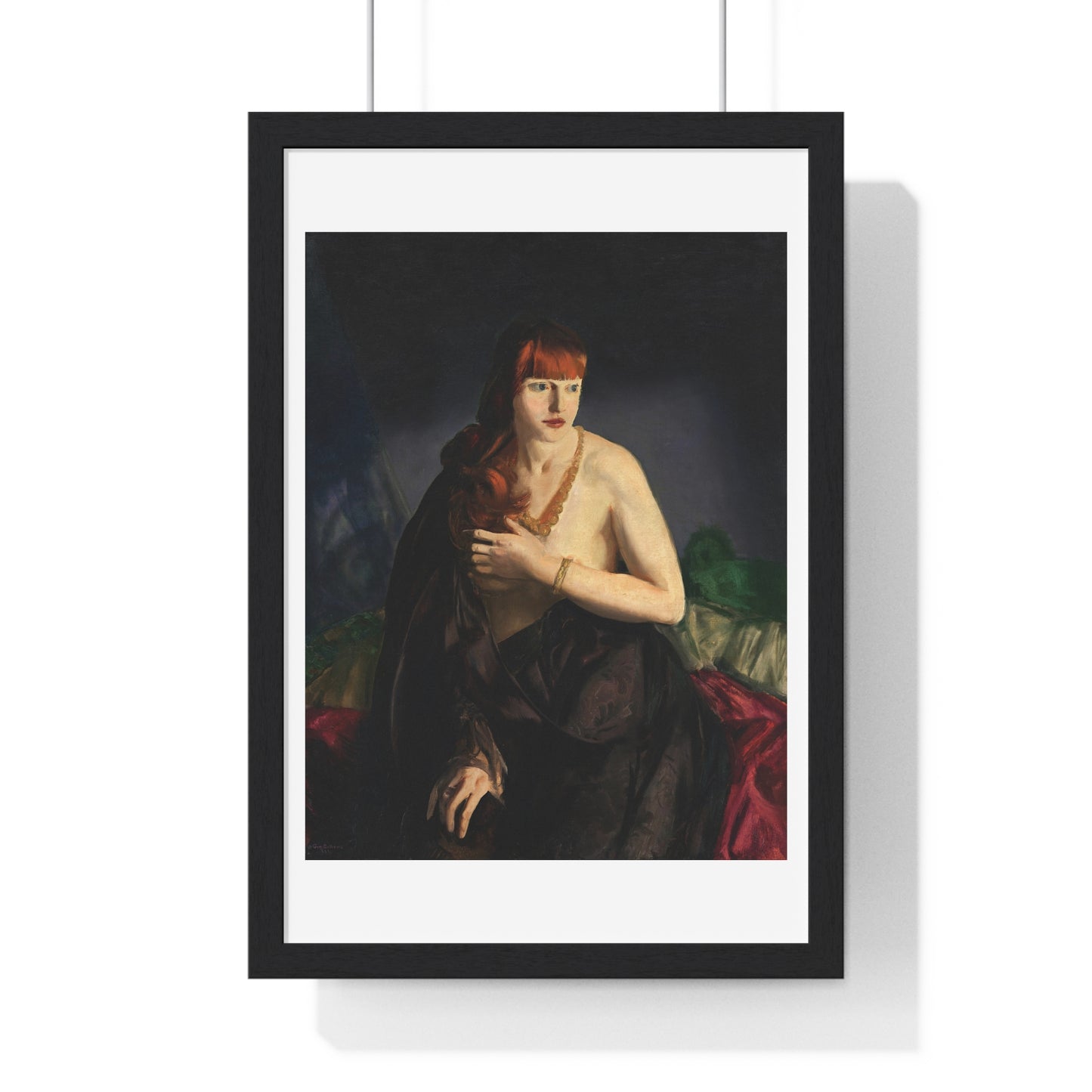 Nude with Red Hair (1920) by George Wesley Bellows, from the Original, Framed Art Print