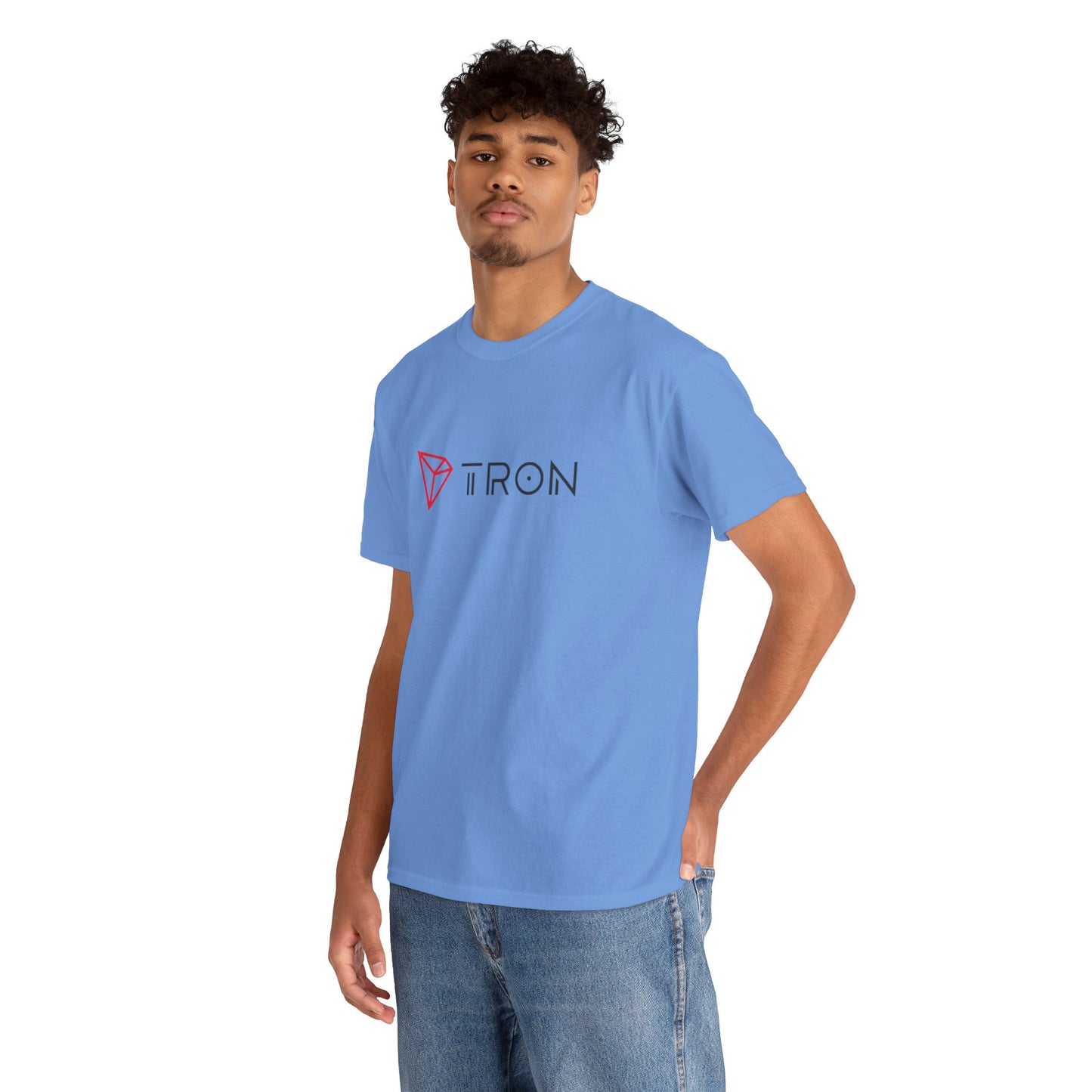 Tron (Blockchain) #TRX Crypto Unisex Heavy Cotton T-Shirt