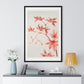 Branch of Maple Tree 'Momiji' with Leaves and Seeds (1870–1880) by Megata Morikaga, from the Original, Framed Art Print