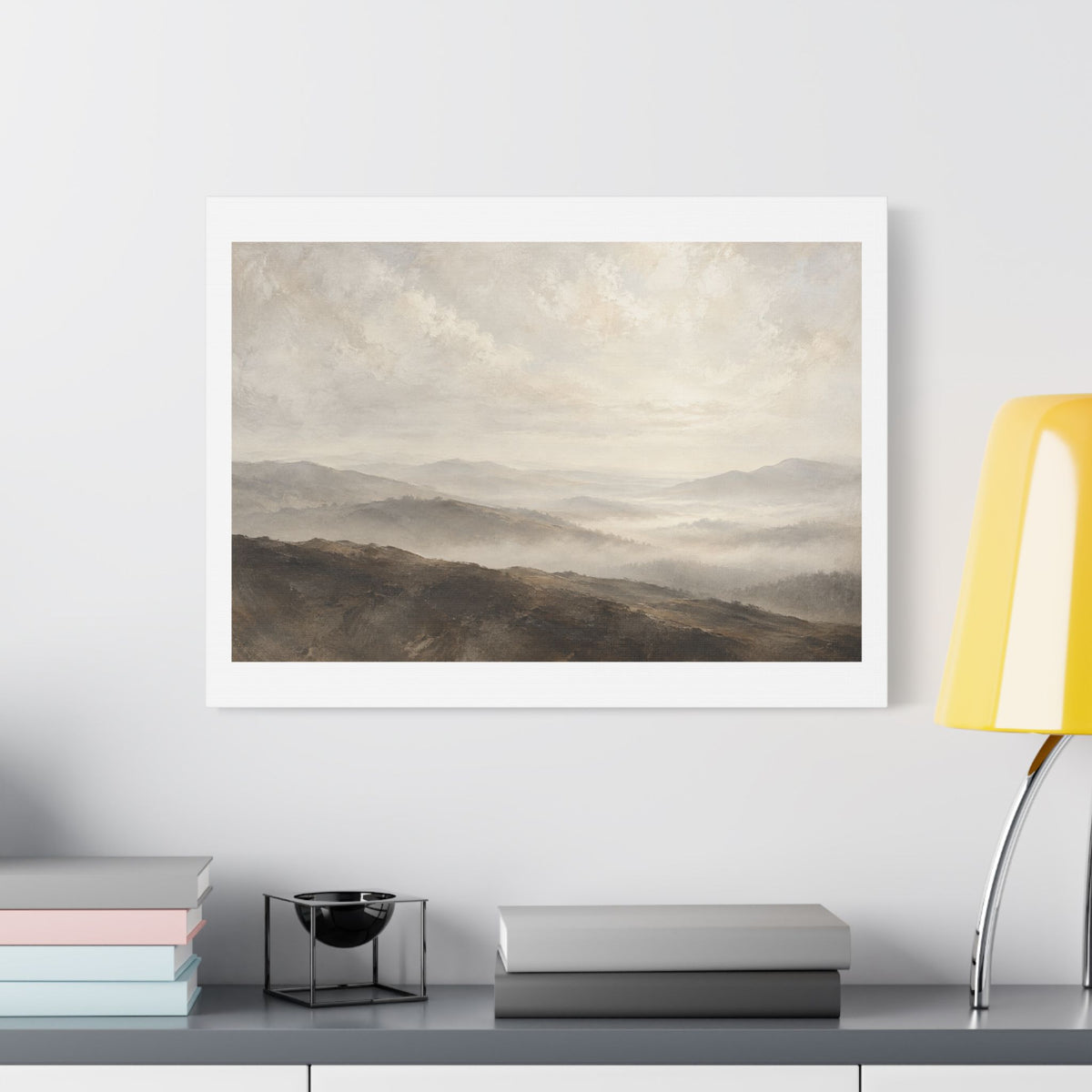 Veil of the Hills, Large Decor Art Print on Canvas