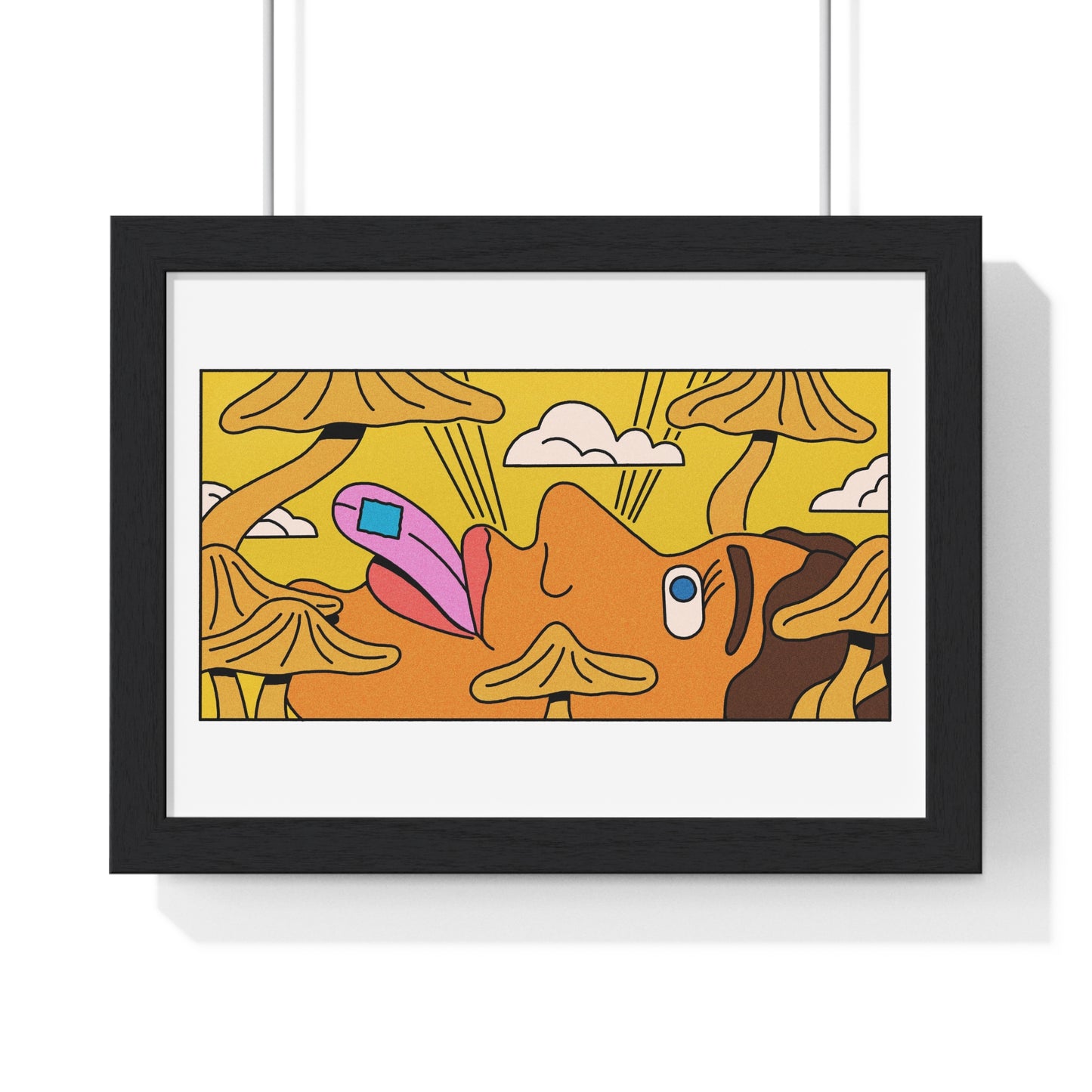 Psychedelic Cartoon Art, Framed Print