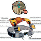 Hands-Free Child Shoulder Carrier with Ankle Straps, Cushioned Hip Seat, Nylon Child Strap Rider, Travel Back Frame Saddle