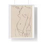 Nude Three Quarters, Part of Head Cropped (1913) by Henri Matisse from the Original, Framed Art Print