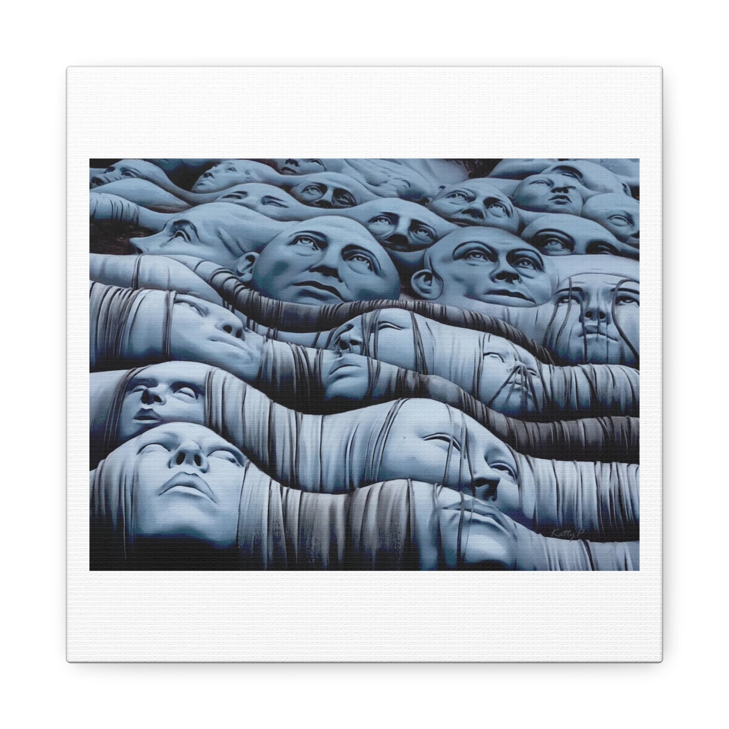 Bodies Identity 'Designed by AI' Art Print on Canvas, Stretched