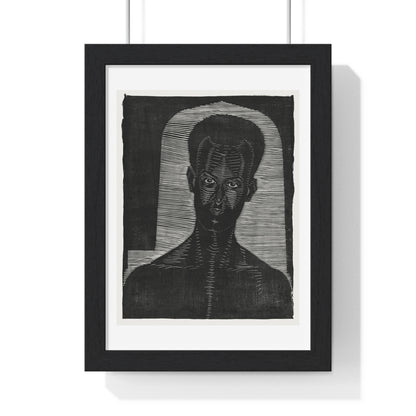 Portret van Een Onbekende Man (1927) by Samuel Jessurun de Mesquita, from the Original, Framed Art Print