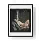 Reclining Female Nude Posed as Danae (1850s) from the Original, Framed Art Print