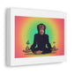 Chimpanzee Psychedelic Research Volunteer Art Print on Satin Canvas