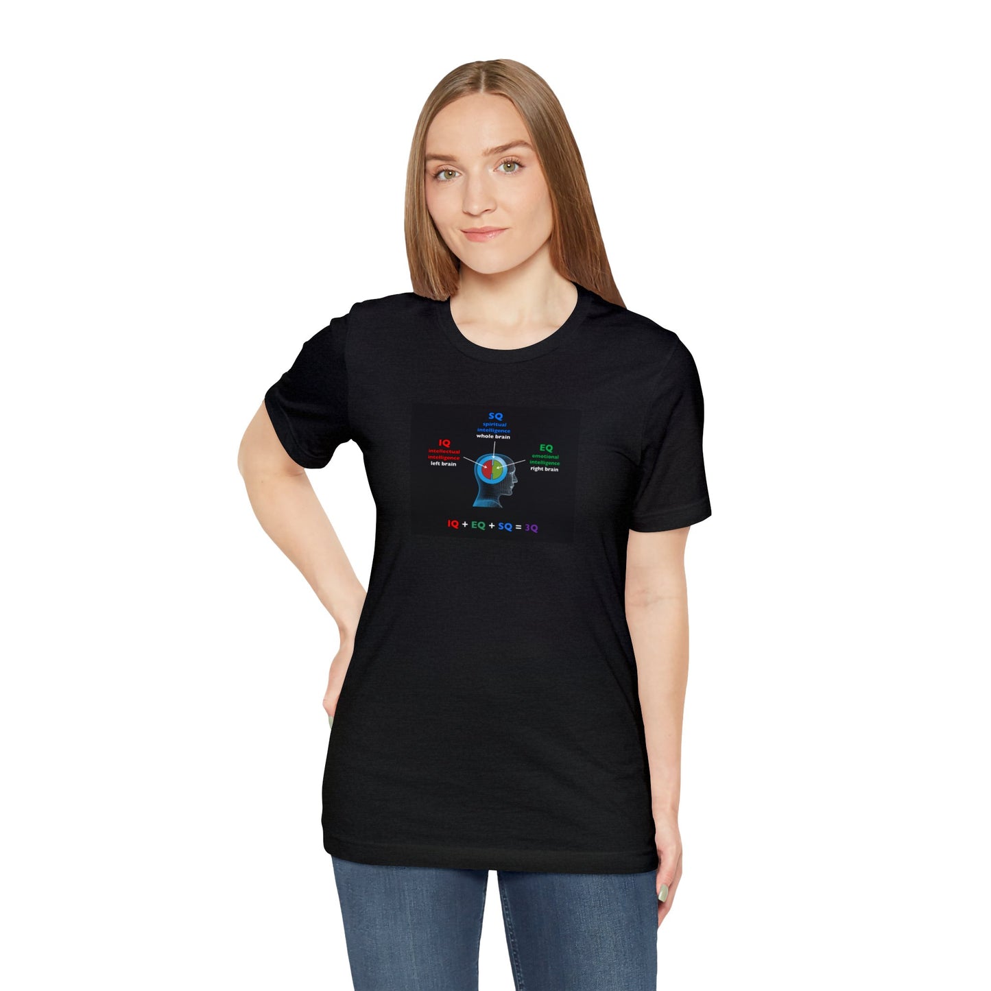 Spiritual Intelligence EQ+IQ=SQ, Soft Jersey T-Shirt