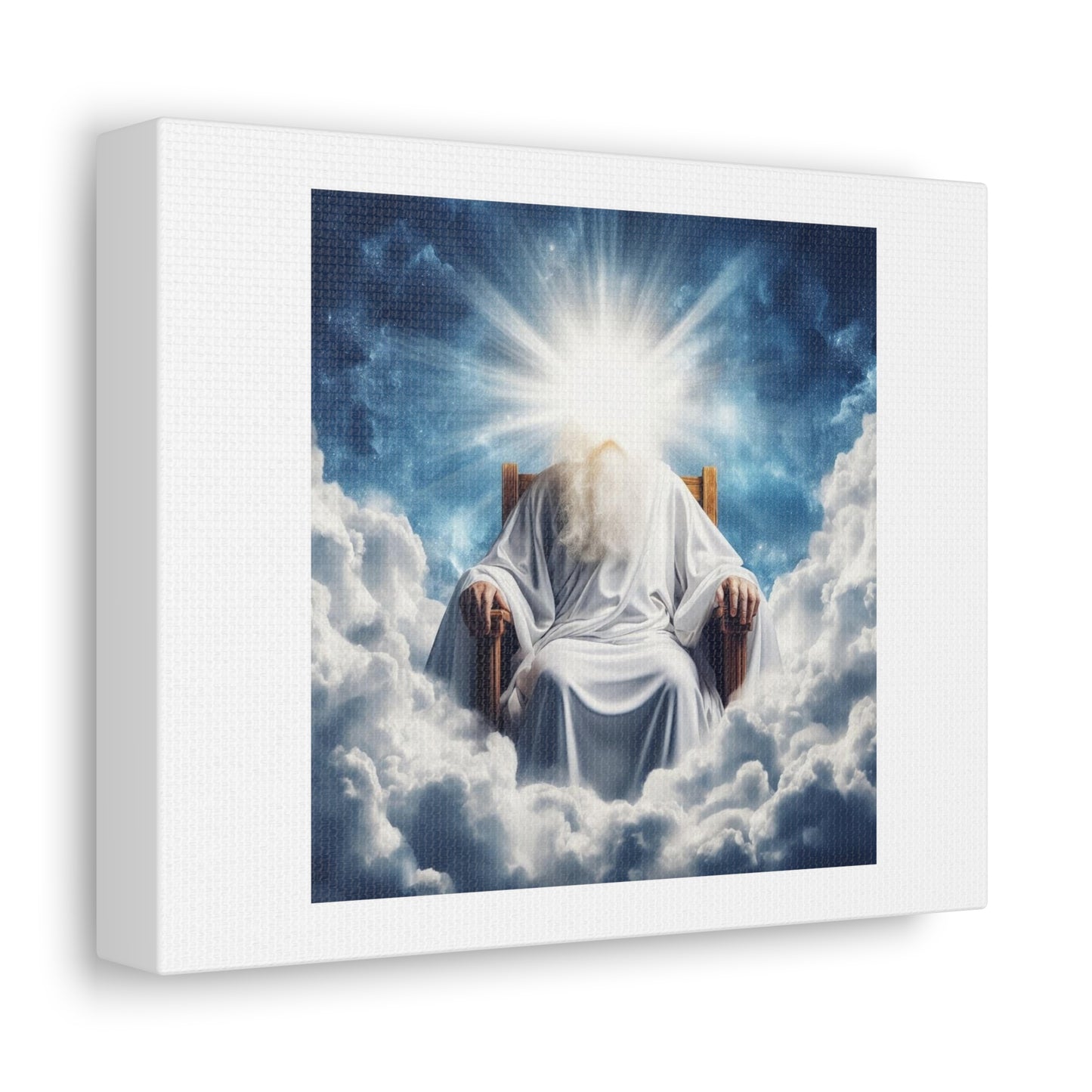 God and the Light 'Designed by AI' Art Print on Canvas