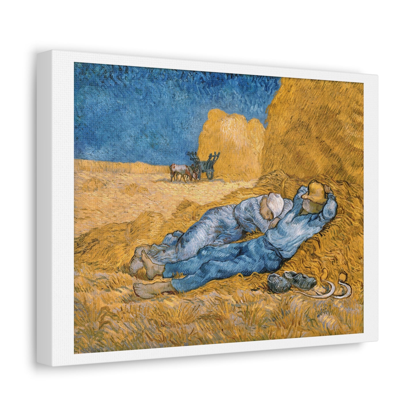 The Siesta (1890) by Vincent van Gogh, from the Original, Art Print on Canvas