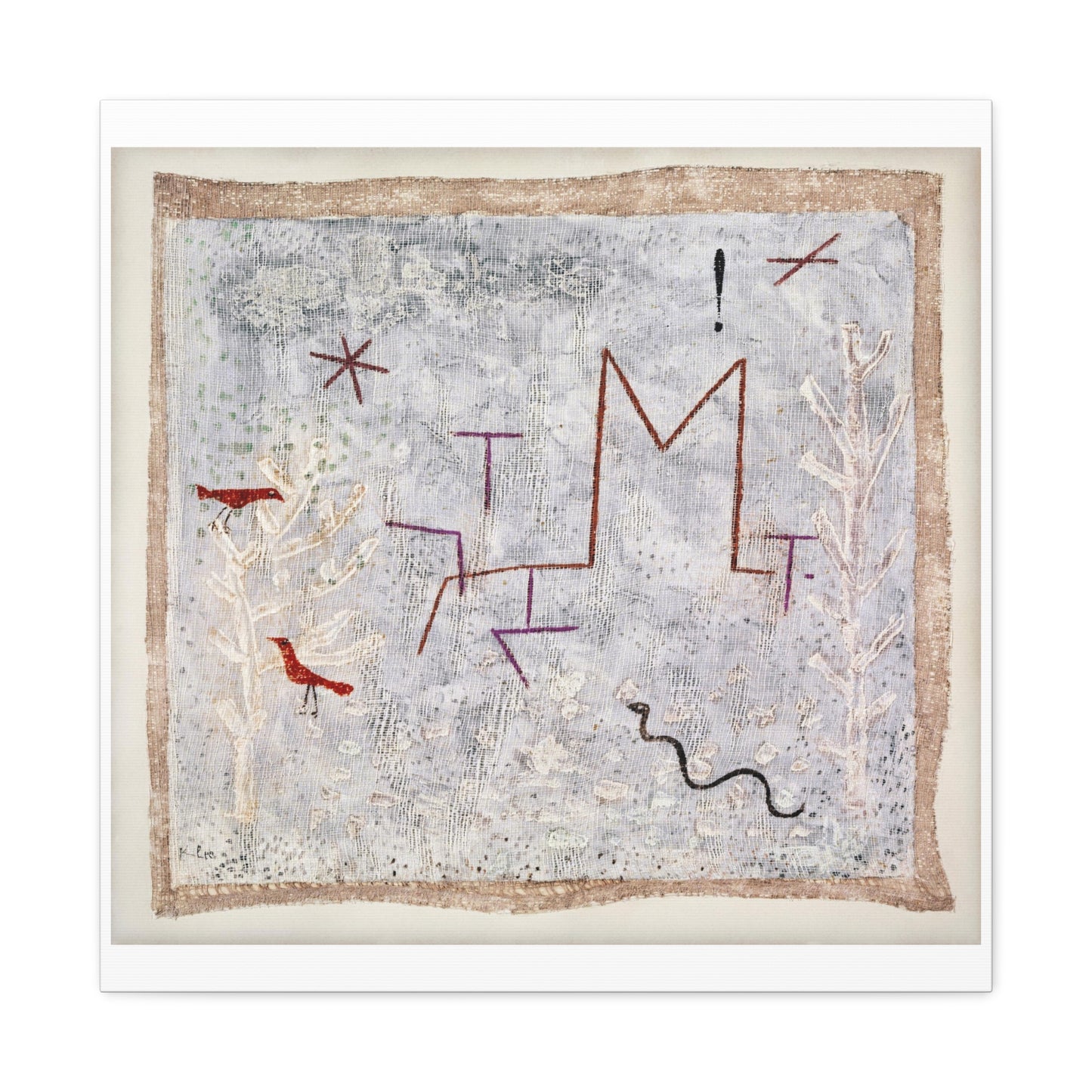 Garden Gate K 'Gartentor K' (1932) by Paul Klee, Art Print from the Original on Canvas