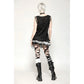 Dark in Love Yvette Black Distressed Graphic Tank Top